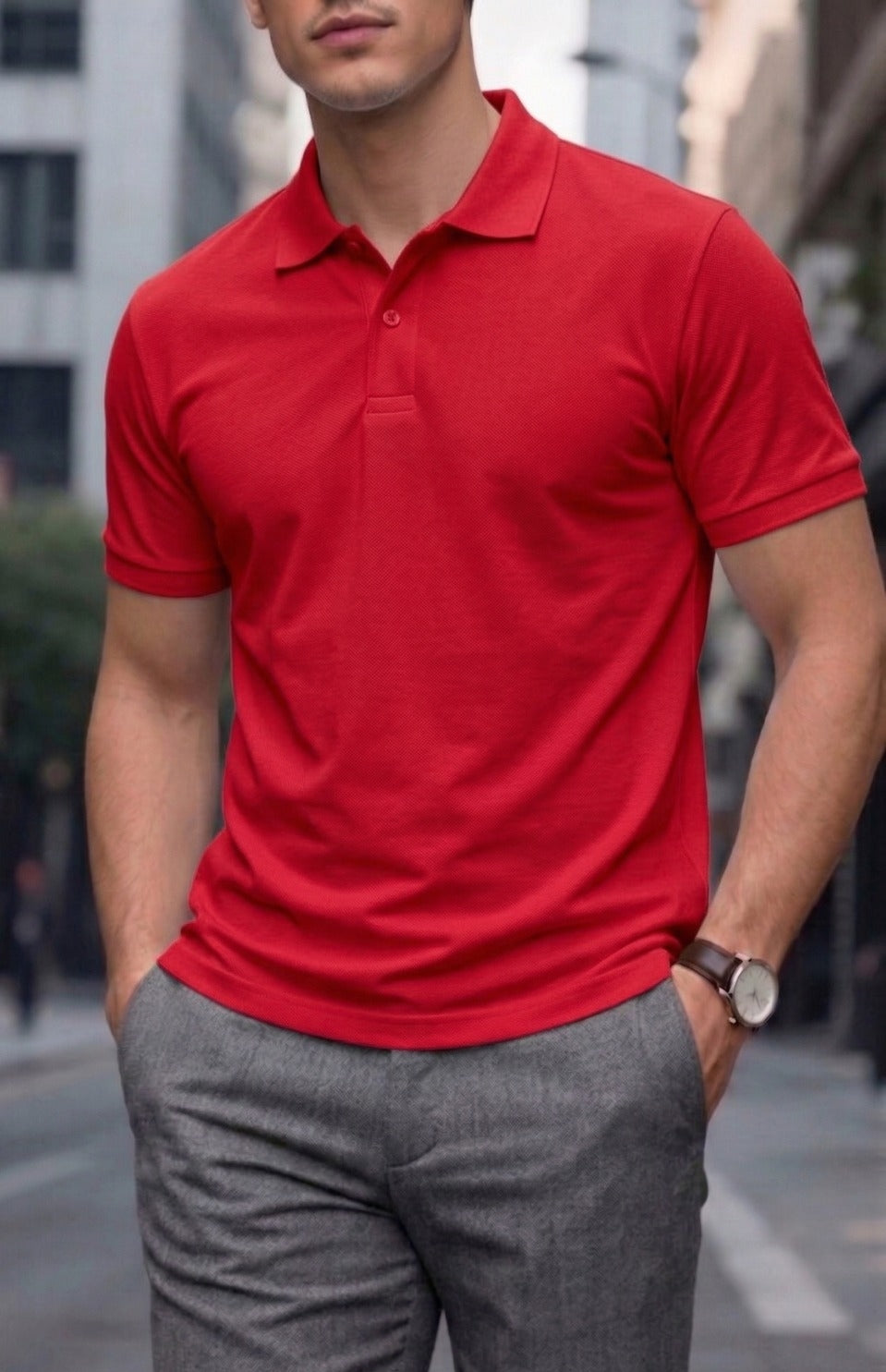 Turuncu Polo Yaka Tshirt
