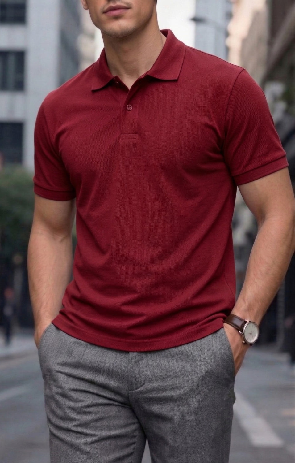 Turuncu Polo Yaka Tshirt
