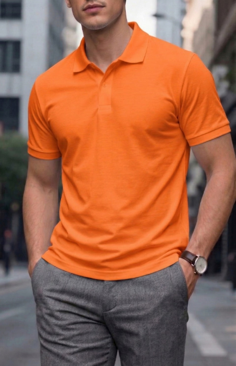 Kısa kol lakos polo yaka